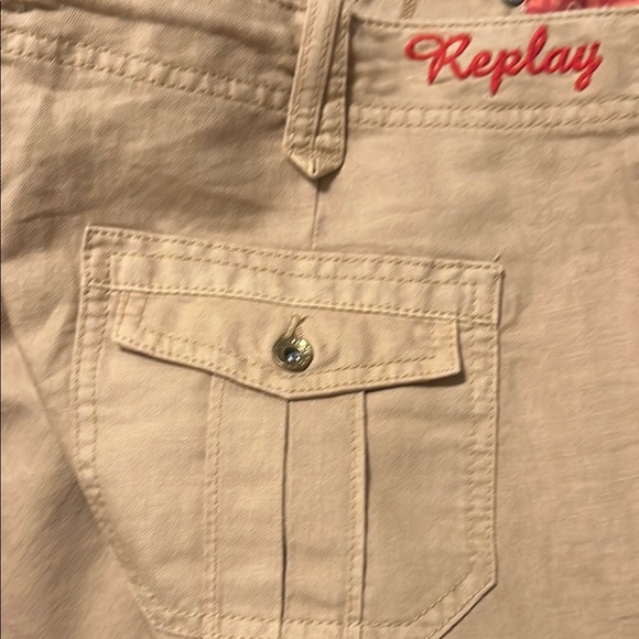 Replay Tan Cargo Pants size 30 - Picture 2 of 6